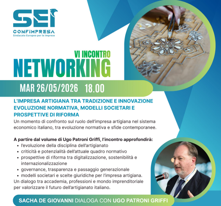 VI Incontro Networking – Disegnare il Futuro dell’Artigianato